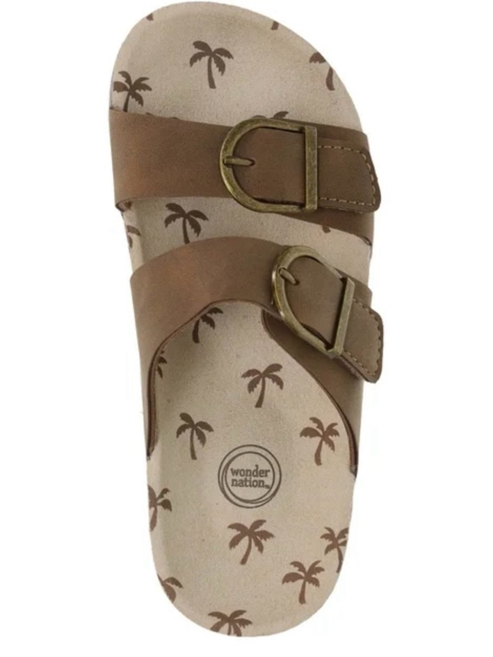 Boys Brown Strap Sandals Size 1 New With Tags Wonder Nation